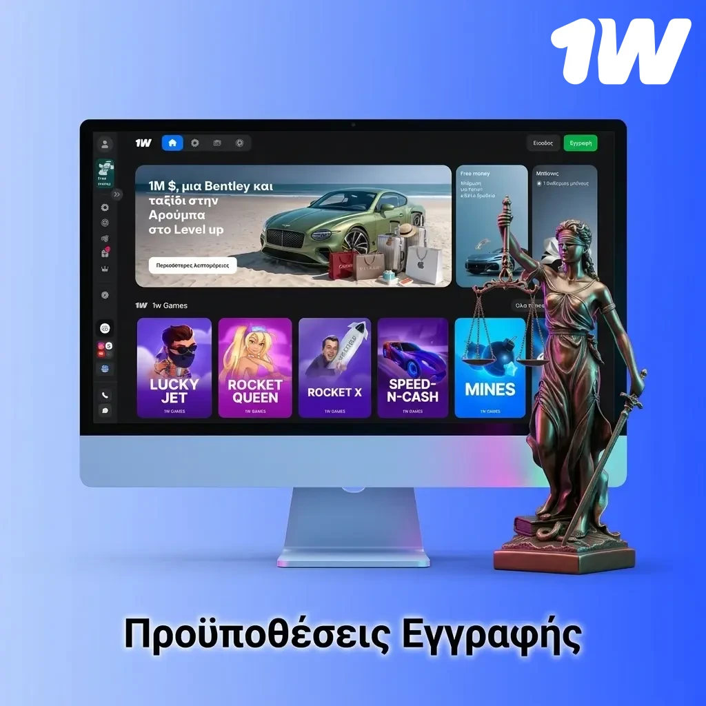 Προϋποθέσεις εγγραφής σε πλατφόρμα τυχερών παιχνιδιών για χρήστες στην Ελλάδα.