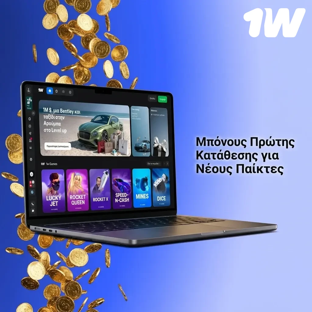 Πακέτο καλωσορίσματος 1w για νέους παίκτες με μπόνους έως 170% και 180 δωρεάν περιστροφές.