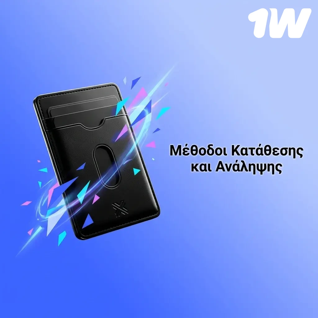 Μέθοδοι κατάθεσης και ανάληψης στο 1w με κρυπτονομίσματα όπως Bitcoin, Ethereum και USDT.