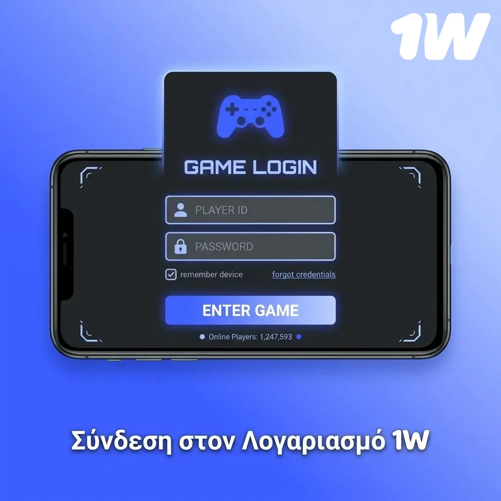 Οδηγός σύνδεσης στον λογαριασμό 1W μέσω ιστότοπου ή εφαρμογής κινητού